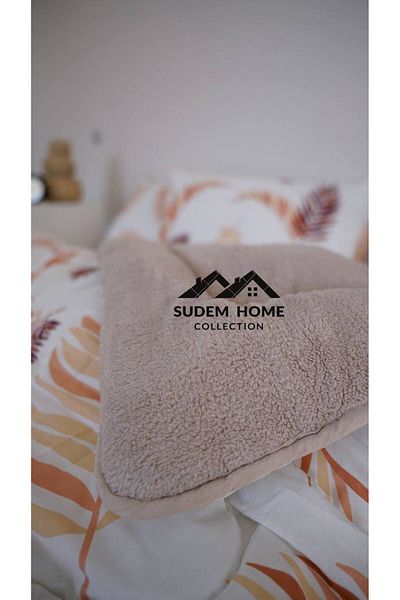 Sudemhome لحاف مزدوج الجوانب - لحاف ويلسوفت من القطيفة الناعمة مع 2 كيس وسادة - رقيق 195x215 سم