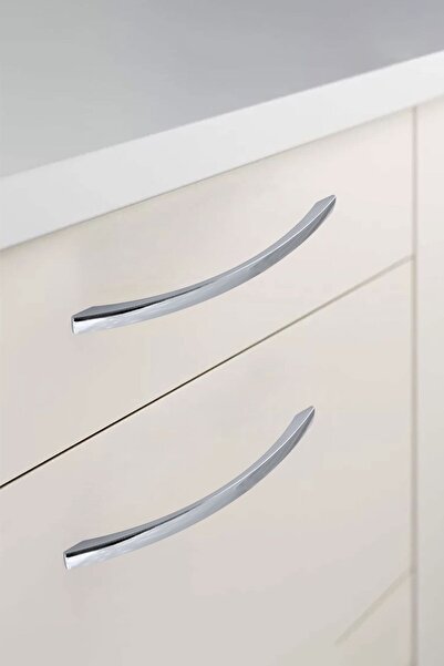 Badem10 224 MM - 22.4 CM Berilay Furniture Kitchen Drawer Cabinet Chrome Metal Handles
