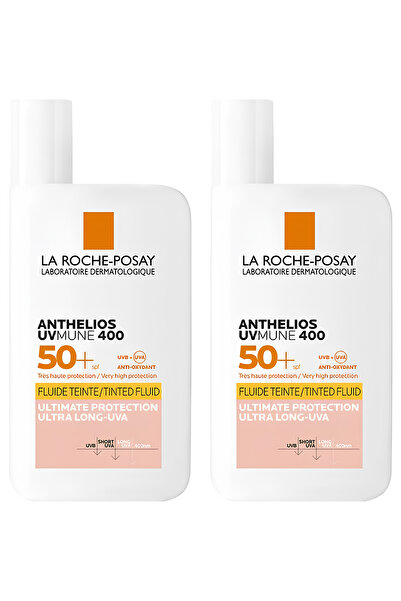 La Roche Posay Anthelios UVmune 400 Fluid Renkli Güneş Kremi SPF50+ 50 ml X 2
