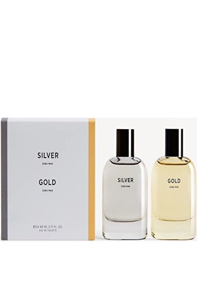 Zara Man Gold Edt 80 ml + Man Silver Edt 80 ml