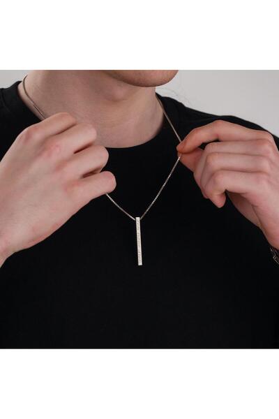 nevamkuyumculuk İsimli Dikdörtgen Çubuk Kolye