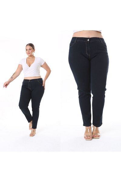 SERRA BÜYÜK BEDEN Plus Size Skinny Leg Trousers