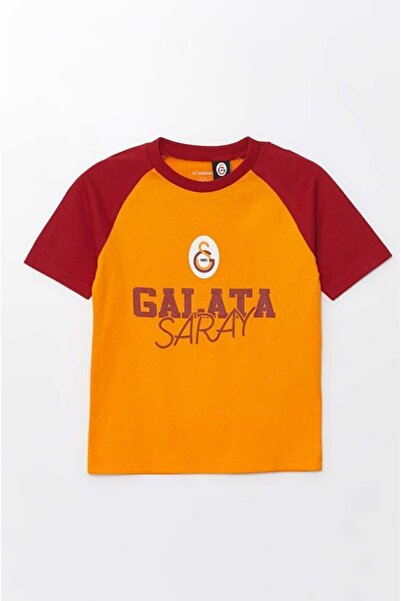 LC Waikiki LCW baby Bisiklet Yaka Galatasaray Baskılı Erkek Bebek Tişört Ve Şort Alt-Üst Takım