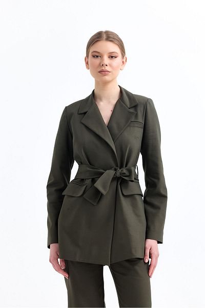 Tangül&Ali'S Moda Evi Khaki Blazer Jacket Trousers Set