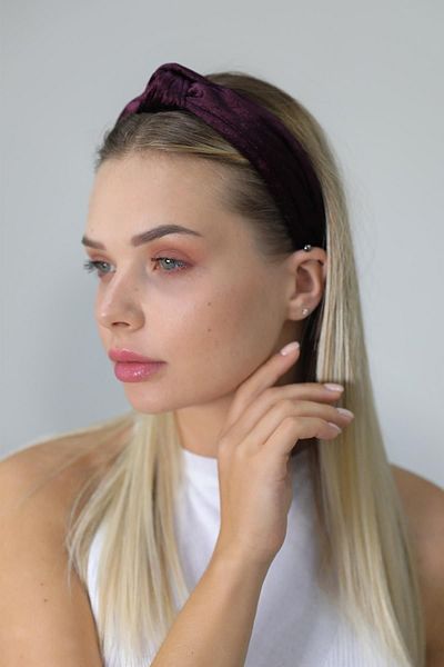 Modex Plum Vintage Velvet Crown