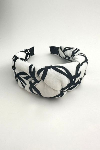 Modex Black and White Patterned Crown
