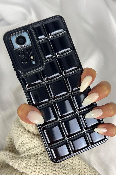 Vip Case ريدمي نوت 11 برو ونوت 12 برو | 4G |   متوافق مع الخياطة المنقوشة ومفصلة بنمط الماس اللامع VIVID