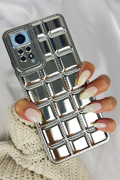 Vip Case ريدمي نوت 11 برو ونوت 12 برو | 4G |   متوافق مع الخياطة المنقوشة ومفصلة بنمط الماس اللامع VIVID
