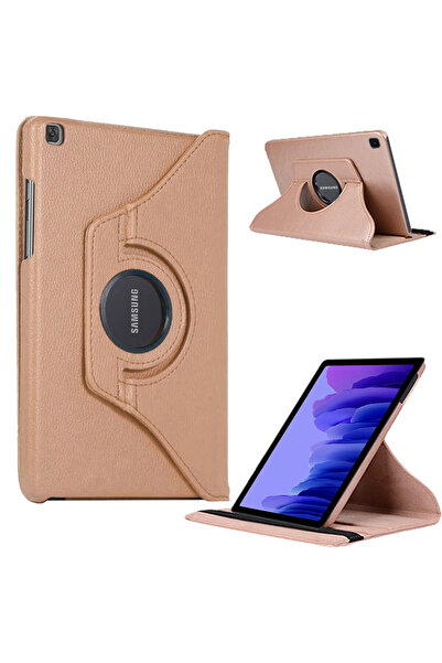 Smart Tech Samsung Galaxy Tab S6 Lite Sm P610 10.4 Inç Döner Standlı Tablet Kılıfı Rose Gold