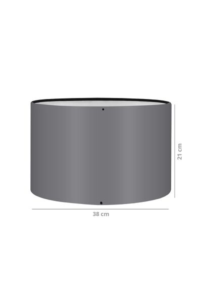 HOMİNG Antrasit Kumaş Pratik Yedek Lambader Başlığı