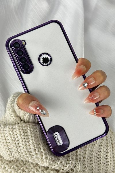 Vip Case حافظة أوميغا الفاخرة لهاتف Xiaomi Redmi Note 8 مع شعار مفصل وحواف ملونة لحماية الكاميرا