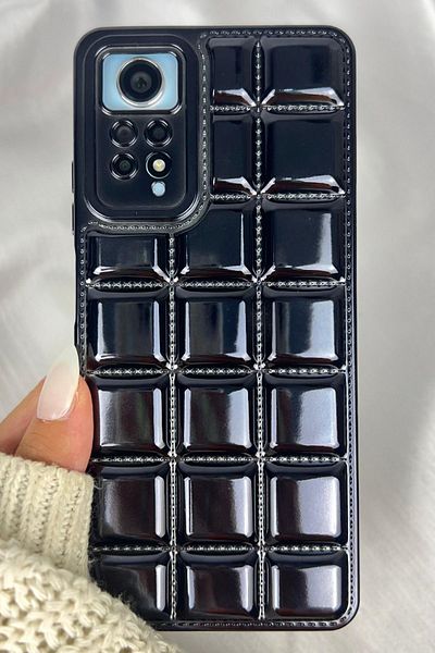 Vip Case ريدمي نوت 11 برو ونوت 12 برو | 4G |   متوافق مع الخياطة المنقوشة ومفصلة بنمط الماس اللامع VIVID