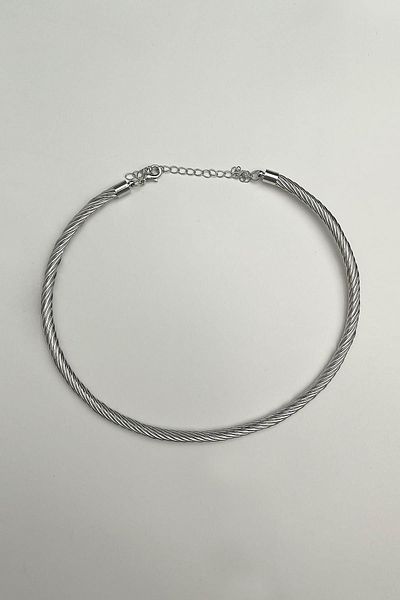 Modex Serrated Twist Choker Necklace