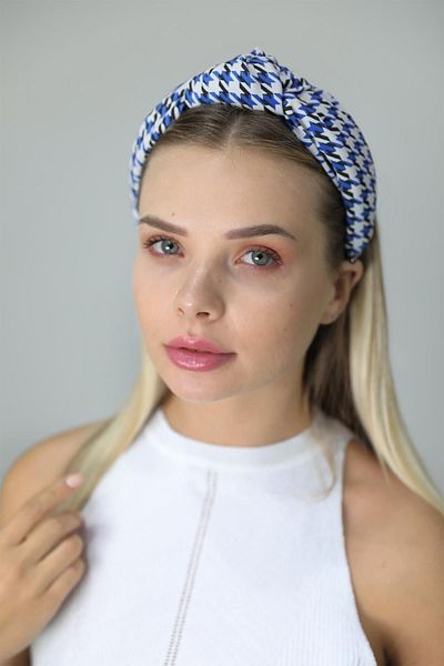 Modex Navy Blue Houndstooth Vintage Crown