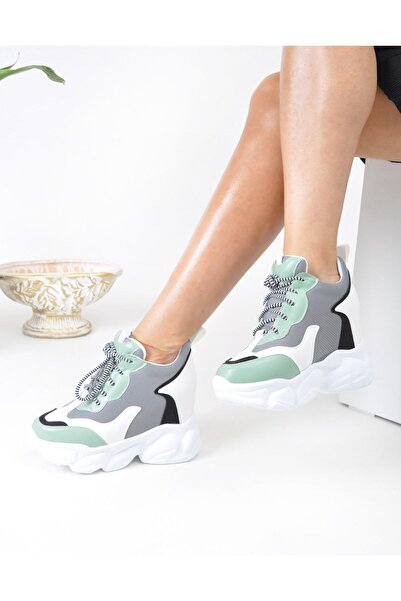 TREND Colorful Wedge Heeled Sneakers