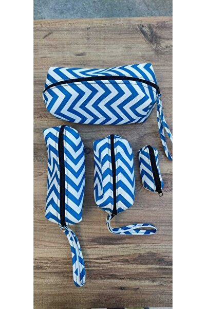MİMOZA HOME COLLECTİON 4'lü Makyaj Çanta Seti