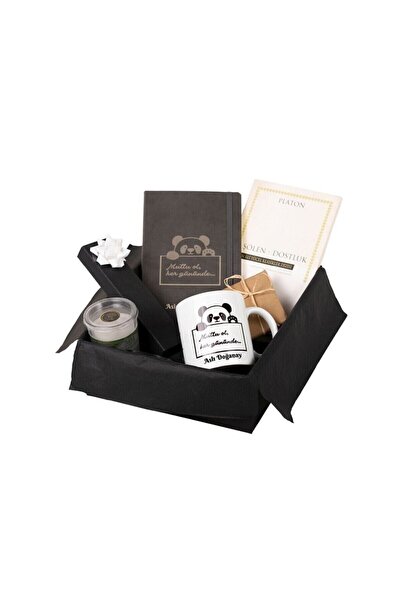 Kitaplı Hediye Arkadaşa Kişiye Özel Kupa Ajanda Kalem Kokulu Mum Doğum Günü H...