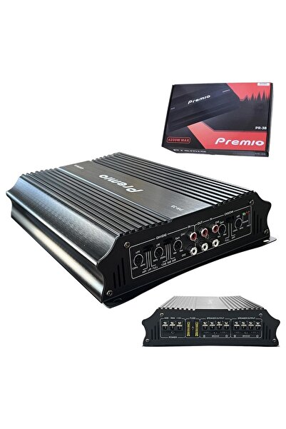 Premio 4200W Güçlü Oto Amfi - Üstün Ses Kalitesi ve Dayanıklılık - 4 Kanallı