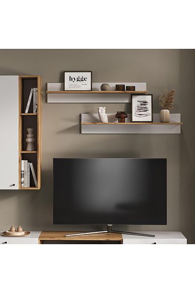 Egecan Mobilya Wall Shelf Flying Wall Shelf Bookshelf Organizer Shelf Bohemian Wall Shelf Nordic Wall Shelf
