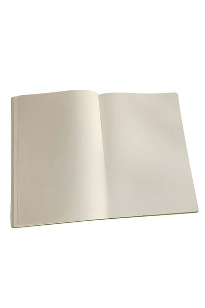 blume 21*30 Cm Flexible Leather and Thermo Acar Gradient Turquoise-Green Unlined Notebook