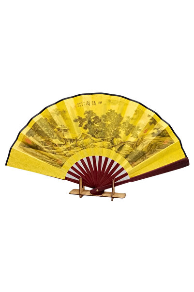 Dünyadan Hediyeler Çin Bambu Kraft Kağıt Yelpaze Orta Çanta Boy No.6