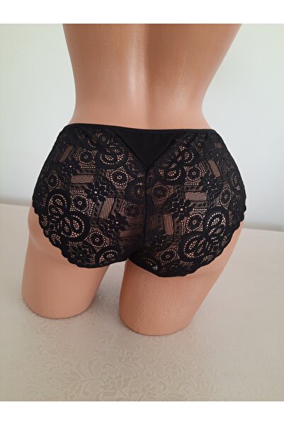 F.K pamuklu arkası dantel slip külot