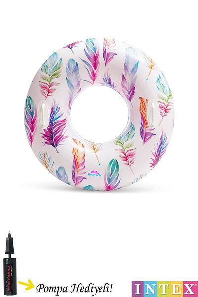 hediyecik Tropical Patterned Adult Pool and Sea Ring 97 cm