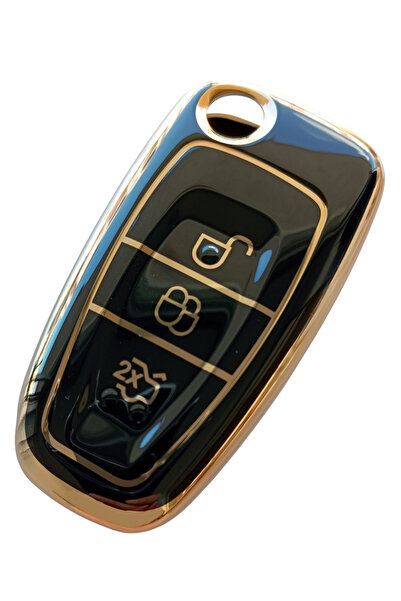 Kasey Focus 3 Transit Courier Uyumlu Silikon Nano Anahtar Kumanda Kılıfı Siyah