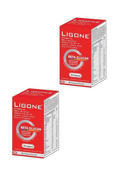 Ligone Beta-glucan Probiotic Multivitamin 30 Kapsül-2'li Paket