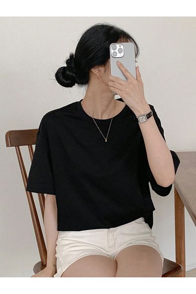 Bengi Clothing Tricou cu mânecă scurtă cu imprimeu supradimensionat din bumbac organic