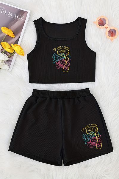 MYADA Set de pantaloni scurti și topuri cu imprimeu sezon nou