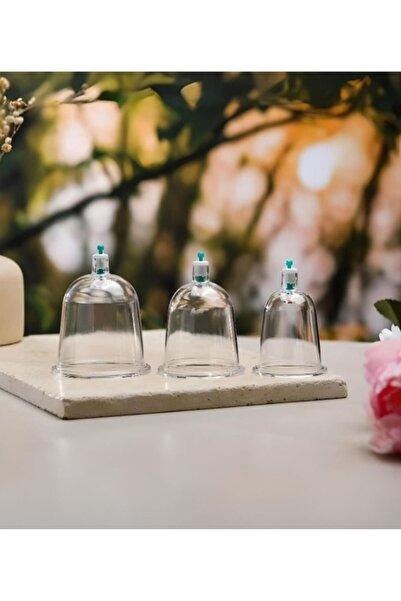 KONULGA 100 Adet Karışık Ebatta Hacamat & Masaj Kupası 1 Adet Pompa Hediyeli-...