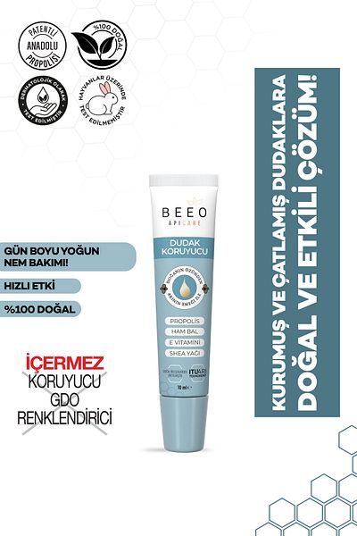 BEE'O 10 ml Raw Honey Lip Protector with Propolis
