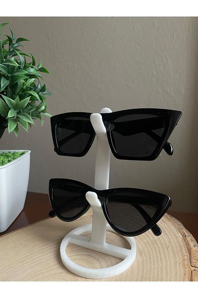 The Plasti Glasses Holder Stand White