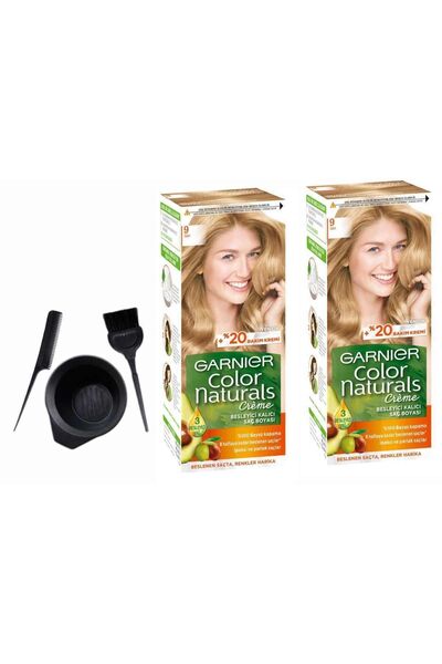 Garnier Naturals Saç Boyası 9 Sarı 2adet X 50ml+boyama Seti