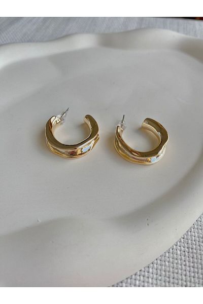 DEMOKAN Women's Cut-Out Hoop Hollow Earrings