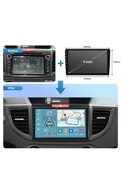 NAVMİNA Honda Crv 2013-2017 Uyumlu 9 Inç 4-32 Gb Multimedya