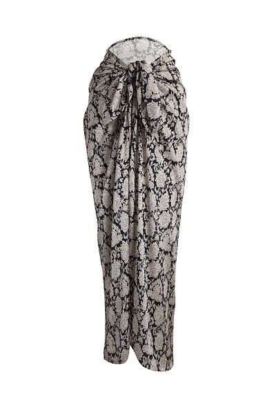 MANOTRES Satin Pareo - Antique Design