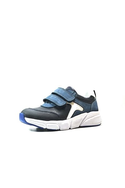 Onlo Ayakkabı Pantofi sport ortopedici pentru baieti din piele naturala albastra