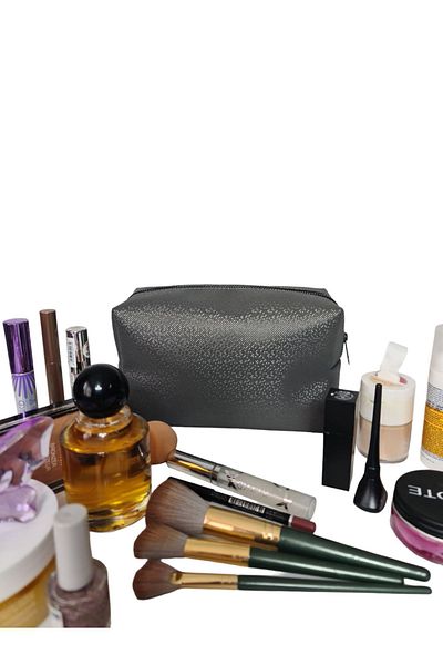 Gloria Large Size Travel Type - Glitter Patterned Makeup Bag Organizer