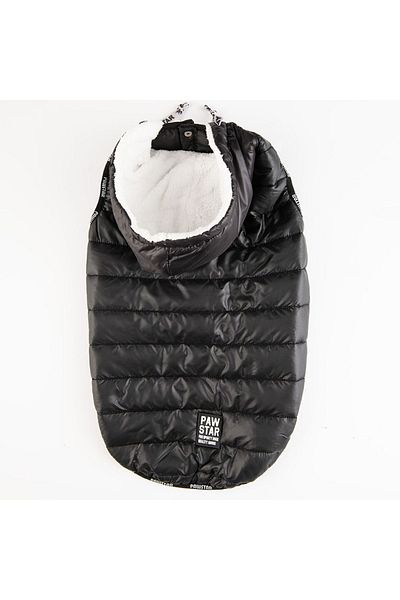 Pawstar Black Railway - Anorak Vest, Dog Vest, Dog Apparel and Dog Raincoat for Medium and Large Breeds
