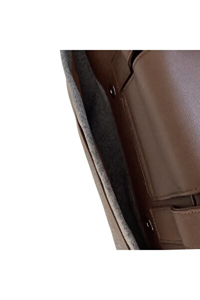 BON CARNET Faux Leather Acar Felt Combination Document - Laptop Bag 40*30*10 Cm