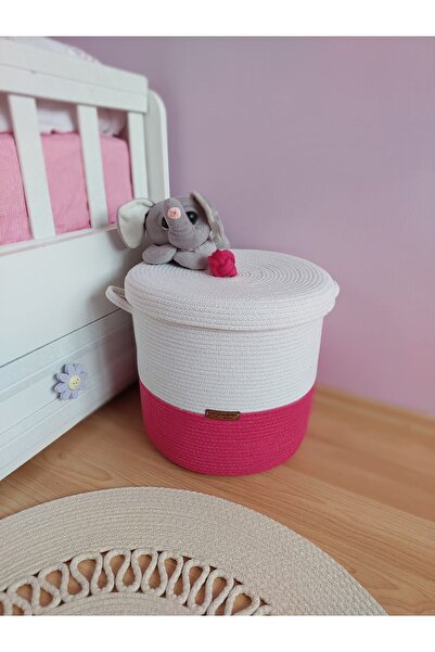 Secem Boutique Toy Basket with Lid, Children's Laundry Basket, Kids Room Orga...