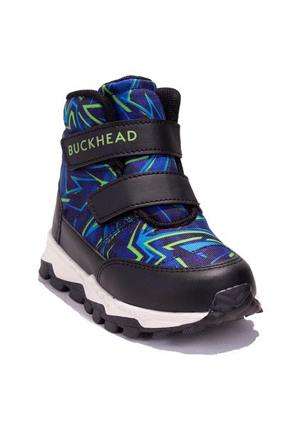 BUCKHEAD Boy's Orthopedic Daily Boots - 4183 Black Blue Snowshell