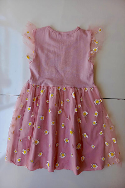ÖYKÜ KİDS Papatya TüL Etekli Astarlı Elbise