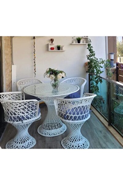 Fiberglass Garden Bahçe balkon sandalye masa