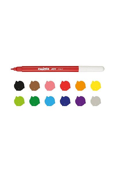 ileritoys Carioca Washable 12 Pieces Felt Tip Crayons