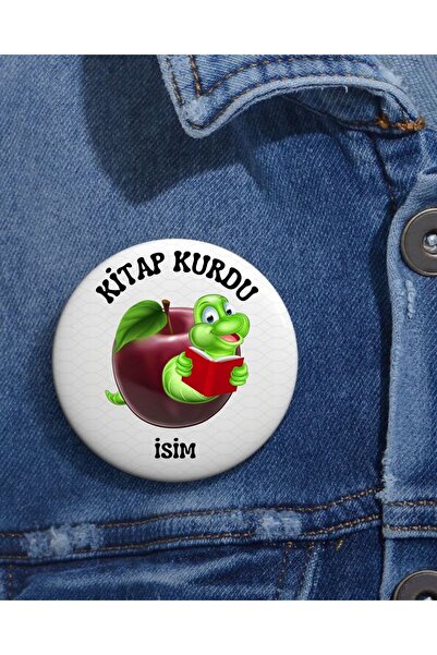 Genel Markalar Kitap Kurdu Özel Şık Tasarım Yeni Rozet 20 Adet