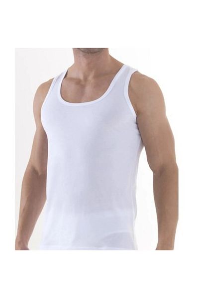 Anıt Men's Modal Lycra Strappy Tank Top - 5 Pieces, 47% Cotton, 47% Modal, 6% Lycra