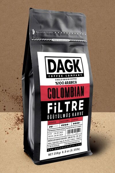 Dagk Filtre Kahve Colombian 250gr Öğütülmüş